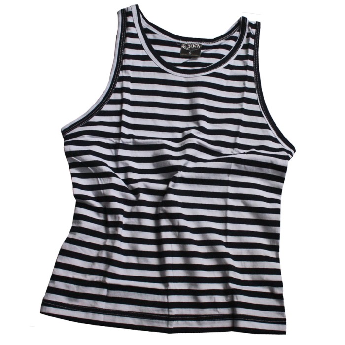 MFH Russ. Marine Tank-Top, Trägershirt, weiß-blau